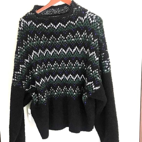 Anthropologie Pilcro Selene Zig Zag Pullover Mock Turtleneck Sweater Size XL NWT - Picture 6 of 7
